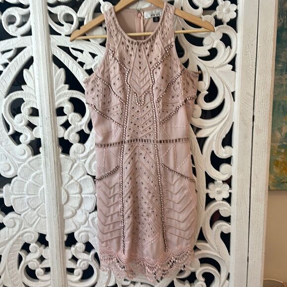 Adelyn Rae XS blush colored cocktail dress - Picture 1 of 13